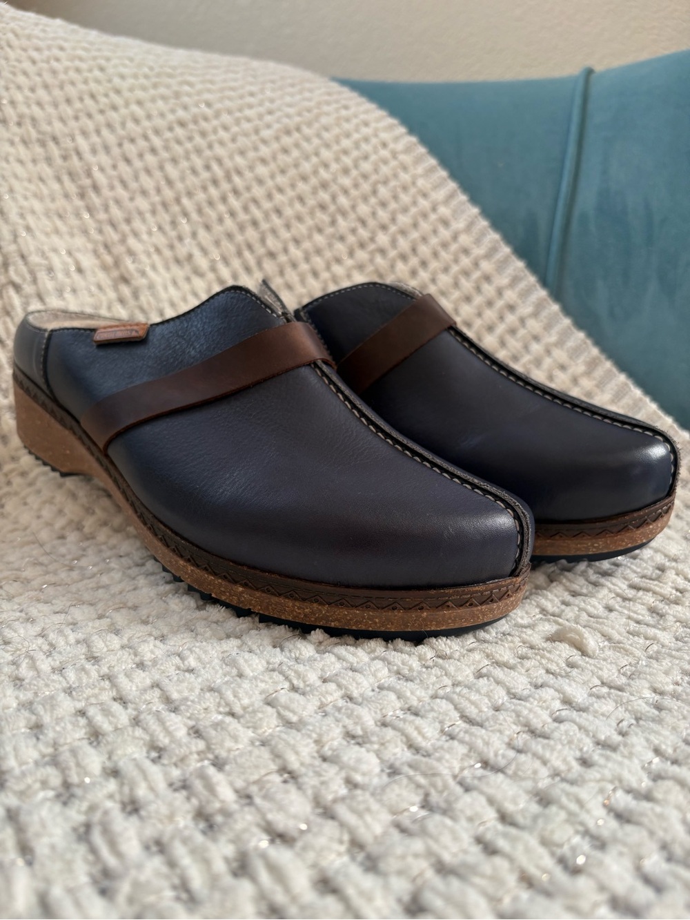 PIKOLINOS Granada Navy Comfort Clogs Size 41 (US 10-10.5)